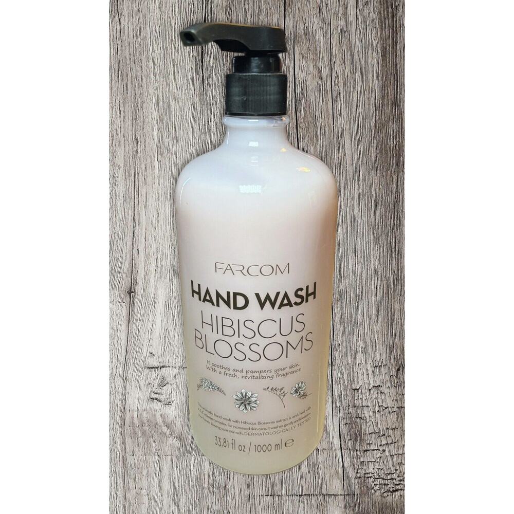 FARMCOM HAND WASH HIBISCUS BLOSSOMS SOOTHES &PAMPERS YOUR SKIN‎ 33.8FLOZ